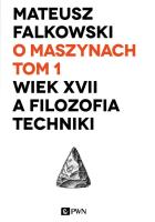 O maszynach. Autor: Falkowski Mateusz. SmakLiter.pl Okładka książki O maszynach