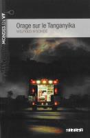 Okładka książki Orage sur le Tanganyika