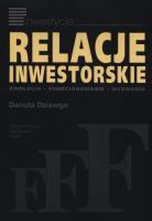Relacje inwestorskie. Autor: Dziawgo Danuta. SmakLiter.pl Okładka książki Relacje inwestorskie