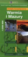 Warmia i Mazury Mapa turystyczna 1:250 000. Autor: Opracowanie zbiorowe. SmakLiter.pl Okładka książki Warmia i Mazury Mapa turystyczna 1:250 000