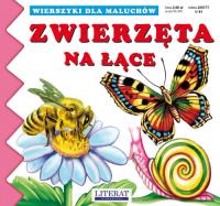 Wierszyki Zwierzęta na łące. Autor: Paruszewska Joanna, Stocka Katarzyna. SmakLiter.pl Okładka książki Wierszyki Zwierzęta na łące