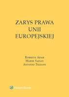 Zarys prawa Unii Europejskiej. Autor: Safjan Marek, Tizzano Antonio, Adam Roberto. SmakLiter.pl Okładka książki Zarys prawa Unii Europejskiej