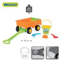 10952 - Wózek - Przyczepa z kompletem do piasku. Autor: WADER. SmakLiter.pl Okładka książki 10952 - Wózek - Przyczepa z kompletem do piasku