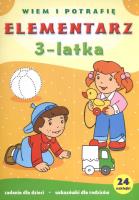 Elementarz 3-latka. Autor: Krassowska Dorota. SmakLiter.pl Okładka książki Elementarz 3-latka