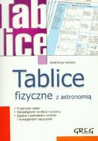 Tablice fizyczne z astronomią GREG. Autor: Alicja Nawrot. SmakLiter.pl Okładka książki Tablice fizyczne z astronomią GREG