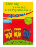 Okładka książki Ucz się i ćwicz z przyjemnością 4-5 lat