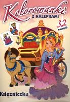 Okładka książki Kolorowanki z nalepkami. Księżniczka