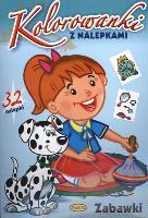 Okładka książki Kolorowanki z nalepkami. Zabawki