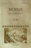Modus Prace z historii sztuki tom X-XI. Autor: Bałus Wojciech, Katarzyna Brzezina. SmakLiter.pl Okładka książki Modus Prace z historii sztuki tom X-XI