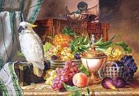 Puzzle 3000 Papuga i owoce CASTOR. Autor:   Praca zbiorowa. SmakLiter.pl Okładka książki Puzzle 3000 Papuga i owoce CASTOR