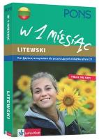 W 1 miesiąc - Litewski  PONS. Autor: PUDELKO CZERWONE. SmakLiter.pl Okładka książki W 1 miesiąc - Litewski  PONS