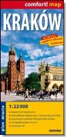 Comfort!map Kraków 1:22 000 laminat. Autor: praca zbiorowa. SmakLiter.pl Okładka książki Comfort!map Kraków 1:22 000 laminat