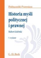 Historia myśli politycznej i prawnej. Autor: Izdebski Hubert. SmakLiter.pl Okładka książki Historia myśli politycznej i prawnej