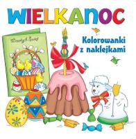 Okładka książki Kolorowanki z naklejkami. Wielkanoc