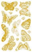 Okładka książki Naklejki papierowe. Pozłacane motyle