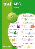 PUS ABC 3 Dwuznaki. Autor: Dorota Pyrgies. SmakLiter.pl Okładka książki PUS ABC 3 Dwuznaki
