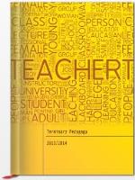 Terminarz Pedagoga 2013/14 żółty. Autor: T-150F-02. SmakLiter.pl Okładka książki Terminarz Pedagoga 2013/14 żółty