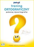 Okładka książki Trening ortograficzny. Pokonaj dysortografię (CD)