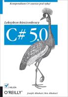 C# 5.0. Leksykon kieszonkowy wydanie III. Autor: Joseph Albahari, Ben Albahari. SmakLiter.pl Okładka książki C# 5.0. Leksykon kieszonkowy wydanie III