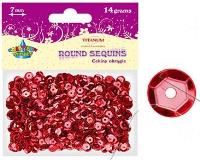 Okładka książki Cekiny okrągłe czerwone 7mm 14g