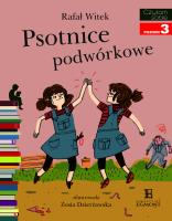 Czytam sobie - Psotnice podwórkowe. Autor: Rafał Witek. SmakLiter.pl Okładka książki Czytam sobie - Psotnice podwórkowe