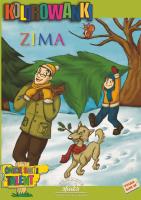 Kolorowanki-Zima. Autor: Sadowska Beata. SmakLiter.pl Okładka książki Kolorowanki-Zima