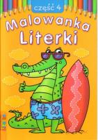 Malowanka - Literki cz. 4 LITERKA. Autor:   Praca zbiorowa. SmakLiter.pl Okładka książki Malowanka - Literki cz. 4 LITERKA