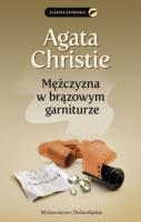 Mężczyzna w brązowym garniturze. Autor: Agatha Christie. SmakLiter.pl Okładka książki Mężczyzna w brązowym garniturze