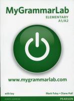 Okładka książki MyGrammarLab Elementary. Student's Book plus MyLab for self study
