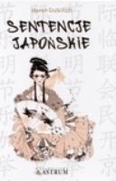 Sentencje japońskie. Autor: Marek Dubiński. SmakLiter.pl Okładka książki Sentencje japońskie