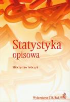 Statystyka opisowa. Autor: Sobczyk Mieczysław. SmakLiter.pl Okładka książki Statystyka opisowa