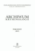 Opakowanie Archiwum kryminologii tom XXXV