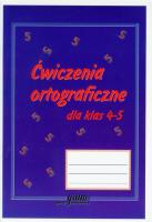 Ćwiczenia ortograficzne 4-5 GRAM. Autor: Gierymska Barbara, Gierymski Krzysztof. SmakLiter.pl Okładka książki Ćwiczenia ortograficzne 4-5 GRAM