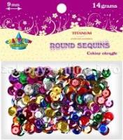 Okładka książki Dodatek dekoracyjny Titanum cekiny mix 14g