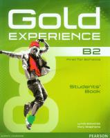 Gold Experience Student's Book B2 + DVD. Autor: Edwards Lynda, Stephens Mary. SmakLiter.pl Okładka książki Gold Experience Student's Book B2 + DVD