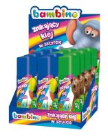 Klej znikający w sztyfcie 12 g BAMBINO mix kolorów. Wydawca: ST.MAJEWSKI. SmakLiter.pl Opakowanie Klej znikający w sztyfcie 12 g BAMBINO mix kolorów