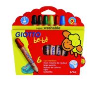 Kredki ołówkowe Giotto BeBe 6 kolorów. Autor: Fila Polska. SmakLiter.pl Okładka książki Kredki ołówkowe Giotto BeBe 6 kolorów