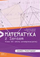 Okładka książki Matematyka LO 3 podr ZP w.2014 SENS