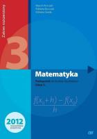 Matematyka LO 3 podr. ZR NPP w.2014 OE. Autor: Kurczab Marcin, Kurczab Elżbieta, Świda Elżbieta. SmakLiter.pl Okładka książki Matematyka LO 3 podr. ZR NPP w.2014 OE