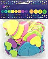 Okładka książki Naklejki z pianki  serca z pianki 120szt