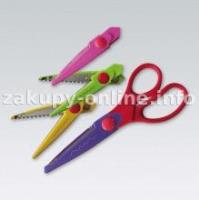 Okładka książki Nożyczki szkolne Titanum dekoracyjne 3 ostrza