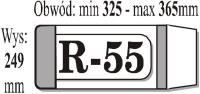 Opakowanie Okładka książkowa regulowana R55 (50szt) IKS