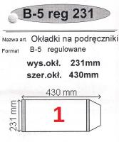 Okładka książki Okładka na podr B5 regulowana nr 1 (25szt) NARNIA
