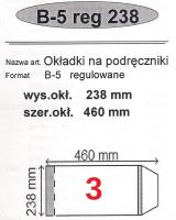 Okładka książki Okładka na podr B5 regulowana nr 3 (25szt) NARNIA