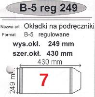Okładka książki Okładka na podr B5 regulowana nr 7 (25szt) NARNIA