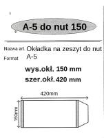 Okładka książki Okładka na zeszyt do nut A5 (25szt) NARNIA
