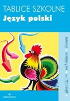 Tablice szkolne Język polski w.2014. Autor: Opracowanie zbiorowe. SmakLiter.pl Okładka książki Tablice szkolne Język polski w.2014