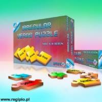 Gra - Ireegular verbs puzzle REGIPIO. Wydawca: Regipio. SmakLiter.pl Opakowanie Gra - Ireegular verbs puzzle REGIPIO