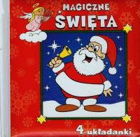 Magiczne Święta. 4 układanki. Autor: Urszula Kozłowskaq. SmakLiter.pl Okładka książki Magiczne Święta. 4 układanki