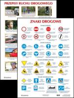Plansza - Znaki / przepisy drogowe. Autor:   Praca zbiorowa. SmakLiter.pl Okładka książki Plansza - Znaki / przepisy drogowe